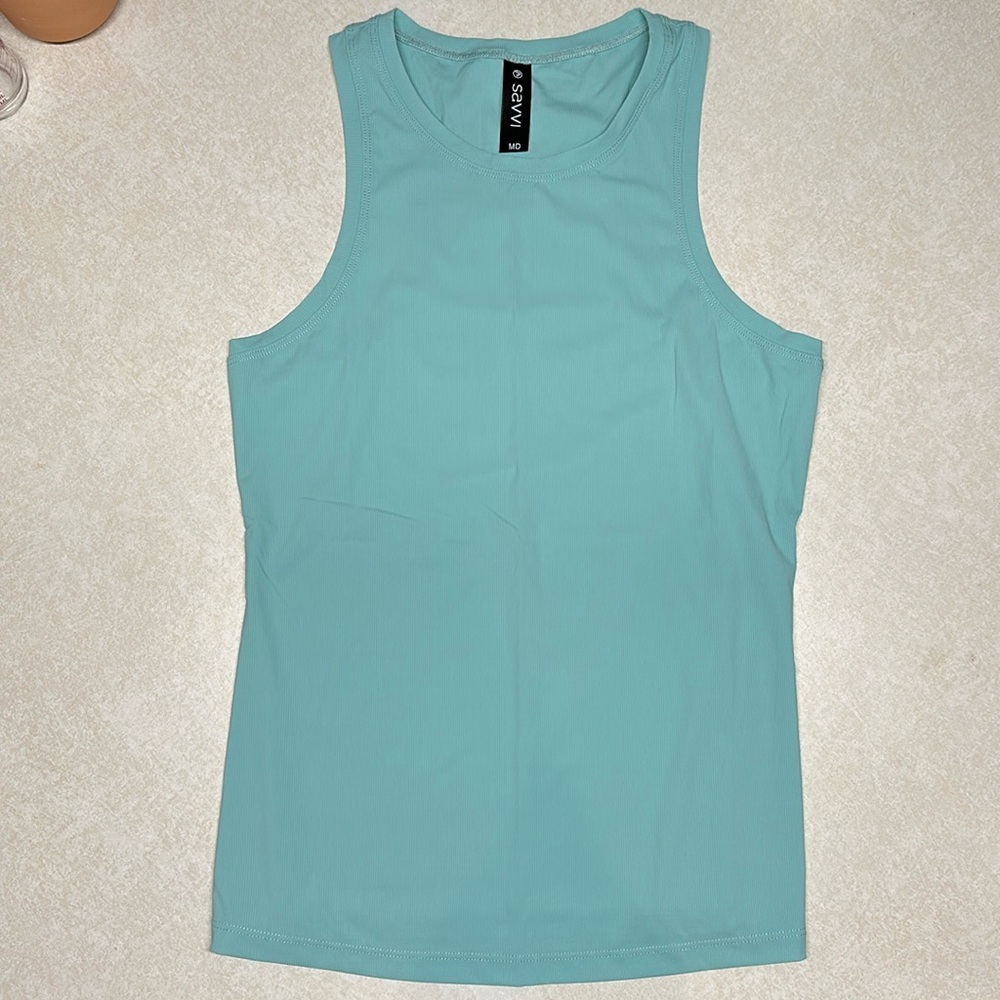 Savvi Tank Top - Medium - Blue - Racerback